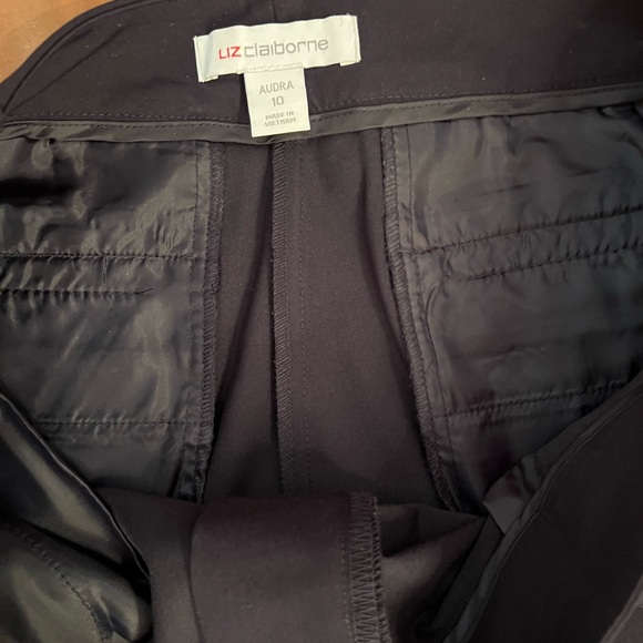 Only worn once. Liz Claiborne Navy Dress Slacks. - Picture 2 of 3